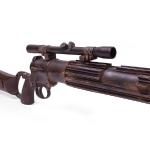 Finished in a rusted and worn look, on hyperfirm