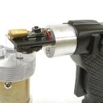 Laser wired to the trigger that emits through the acrylic emitter