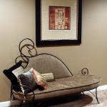 Metal chaise lounge